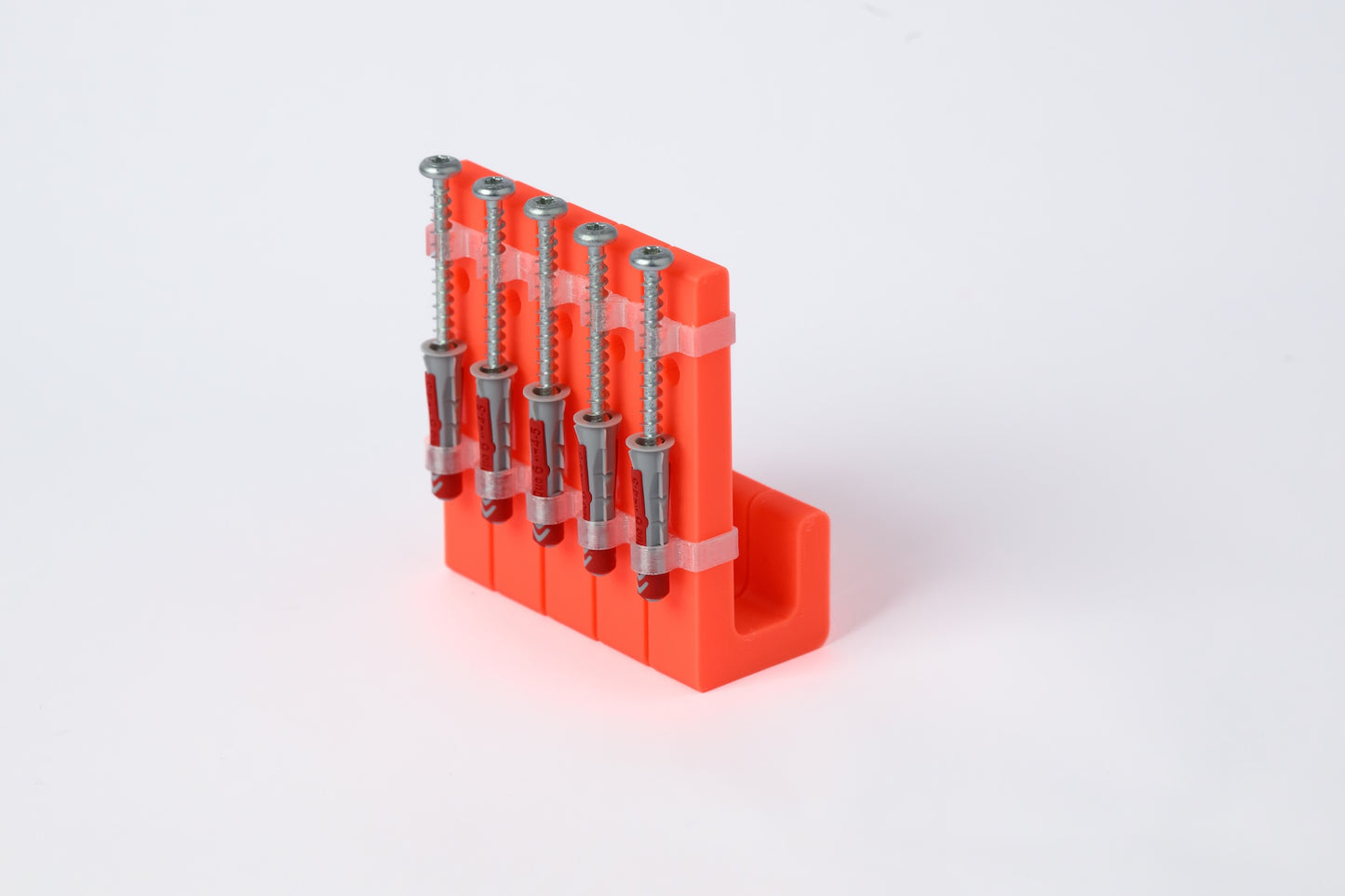 wandhaken 5er pack - neon orange
