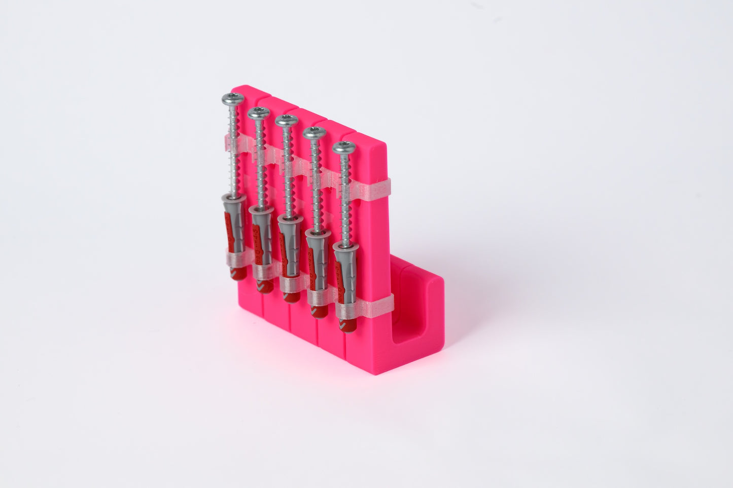wandhaken 5er pack - neon pink