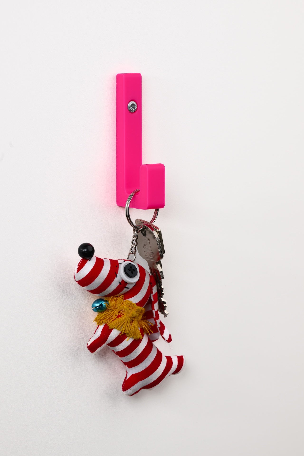 wandhaken 5er pack - neon pink