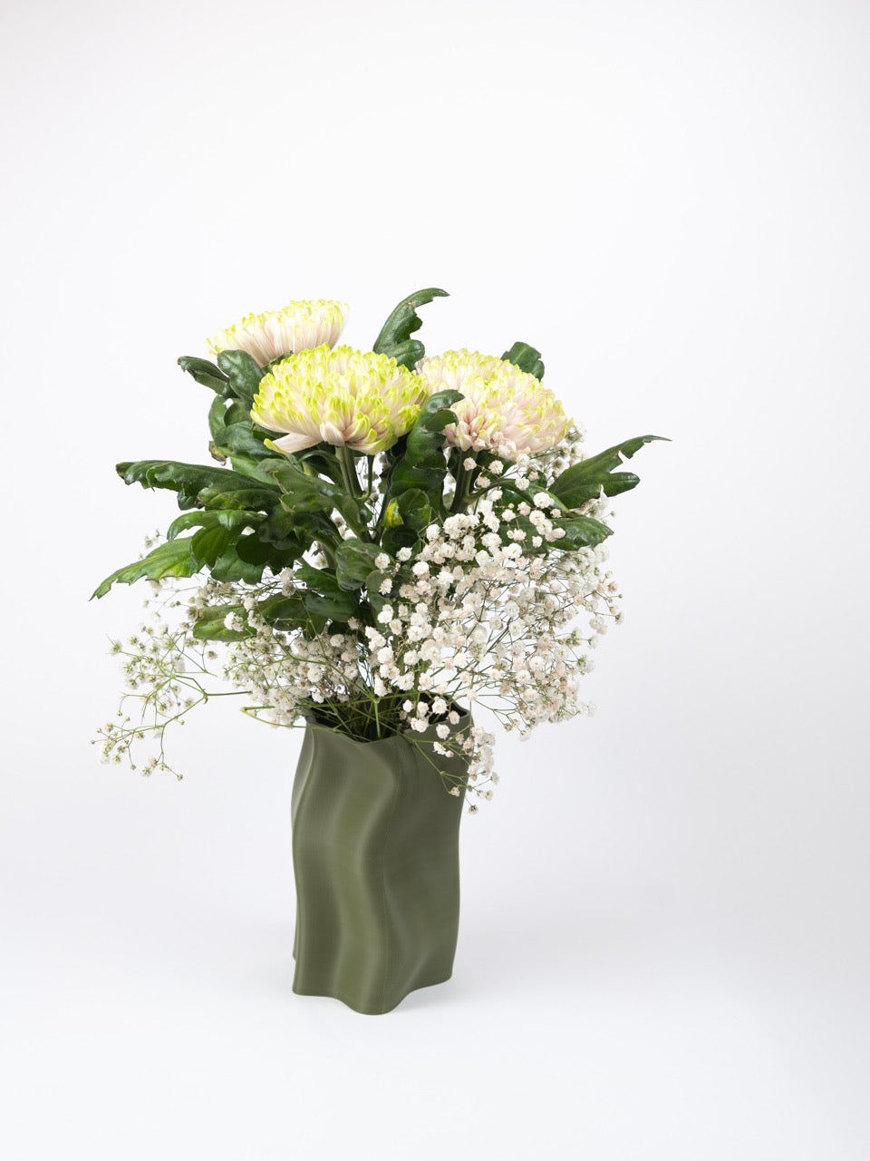 vase shrunk - mud green