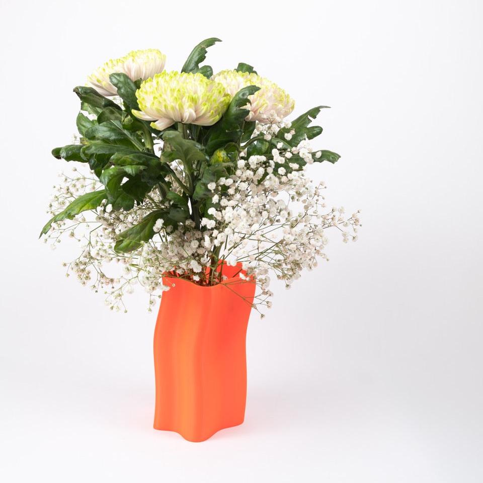 vase fluid - neon orange