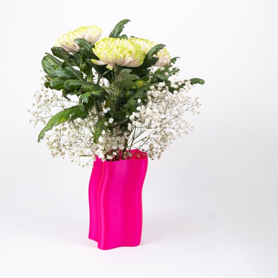 vase fluid - neon pink