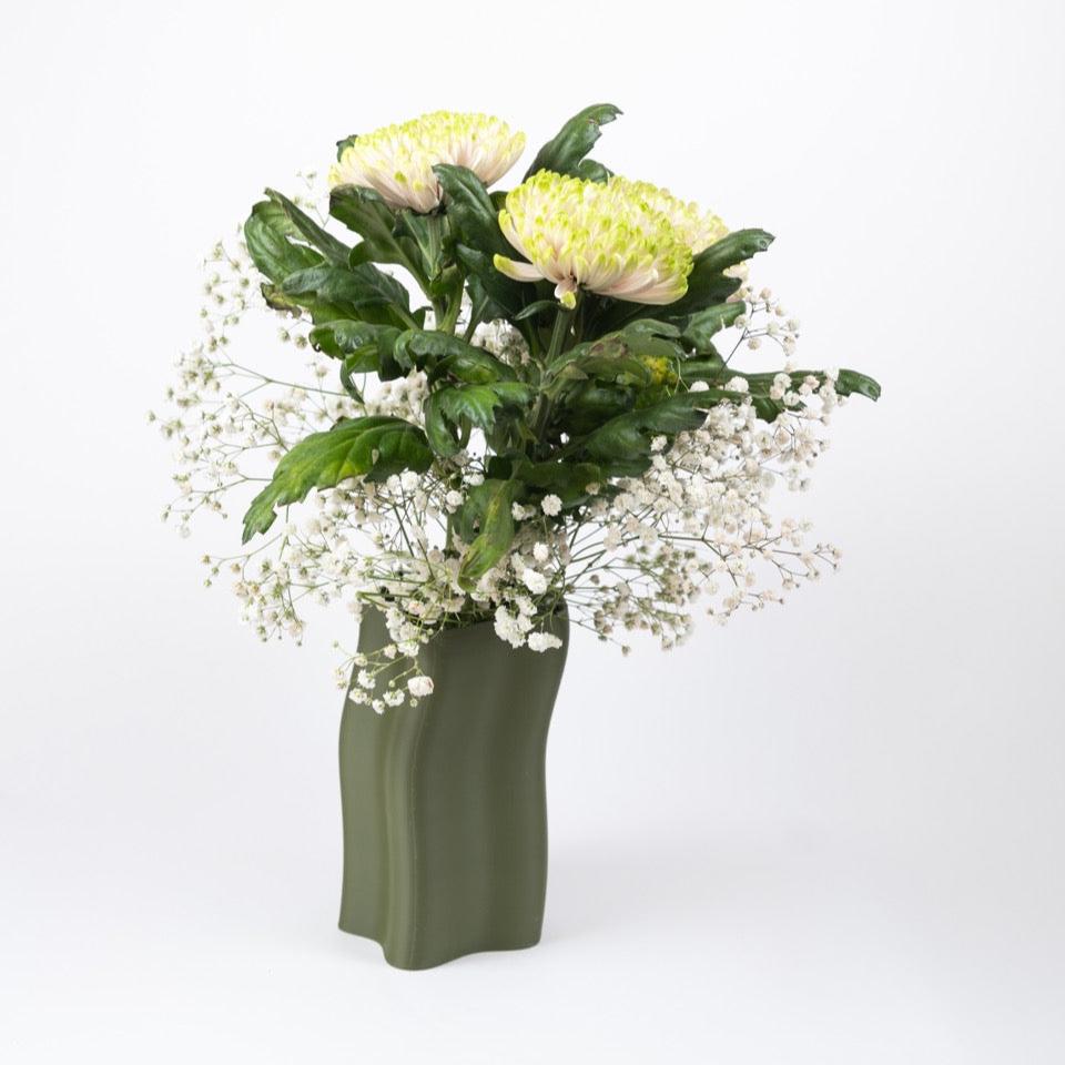 vase fluid - mud green