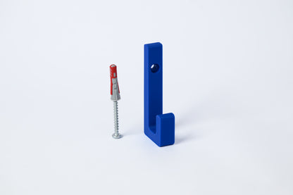 wall hooks individually - royal blue