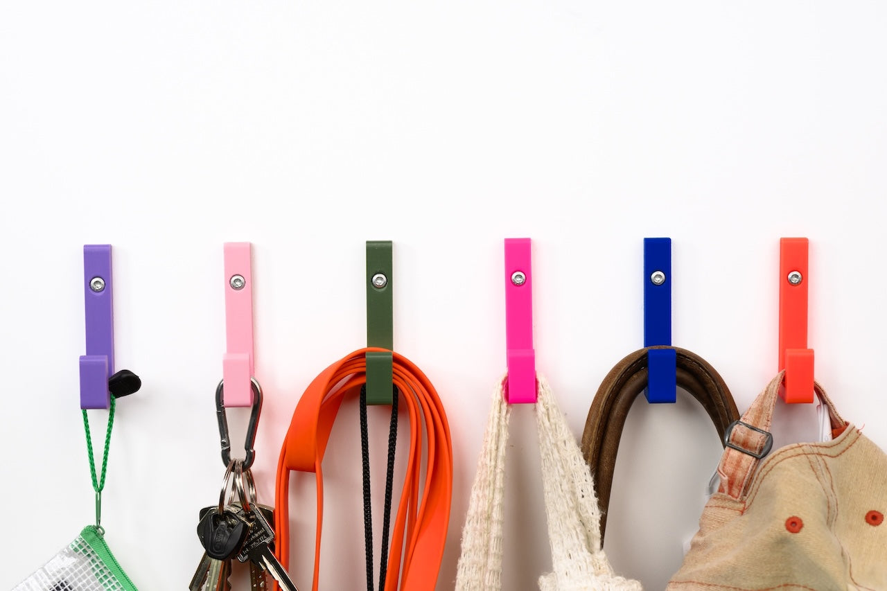 wandhaken 5er pack - neon pink